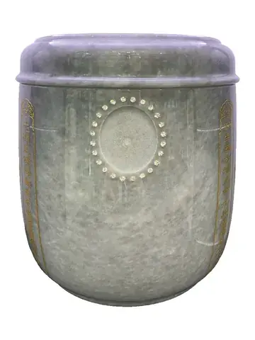 URN-0032 紫羅蘭骨灰罐實品照片（心經）
