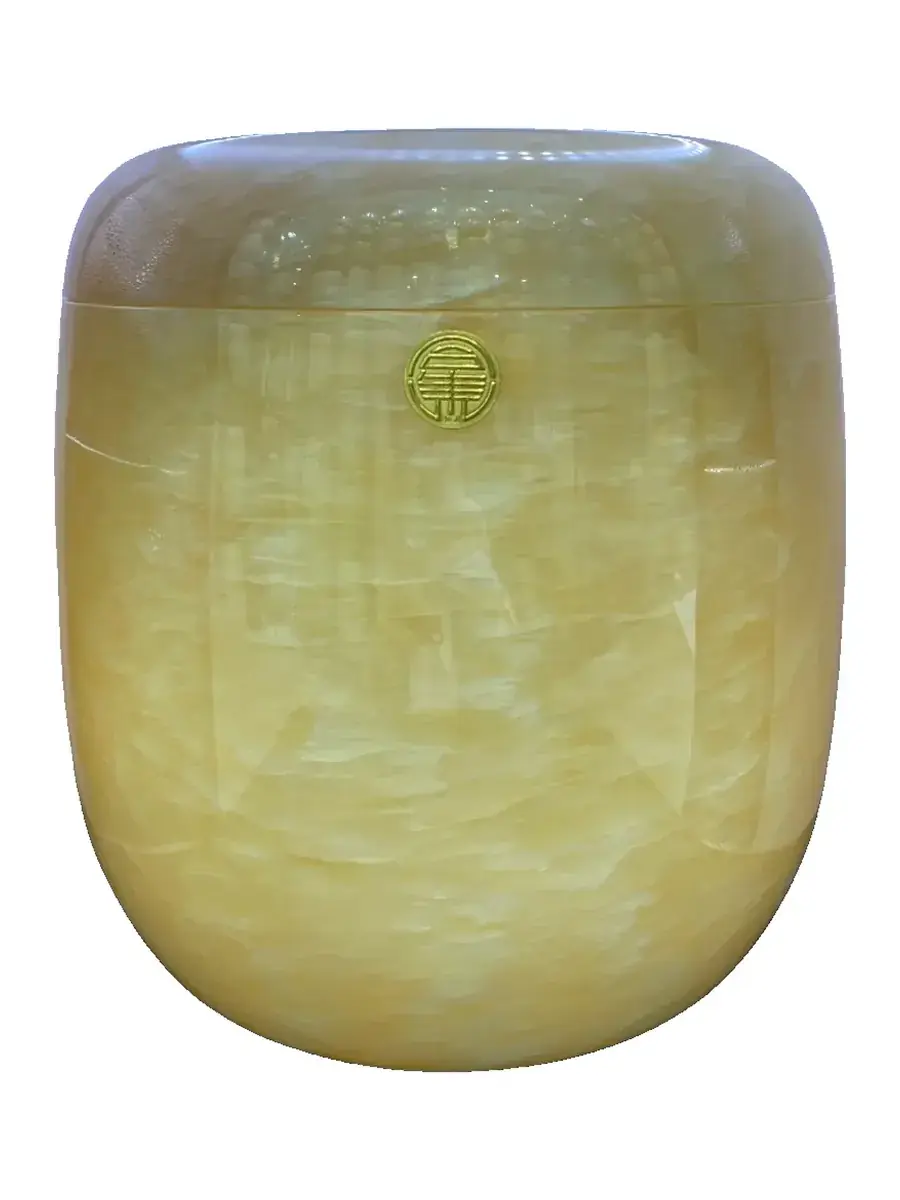 蜜蠟玉骨灰罐實品照片
