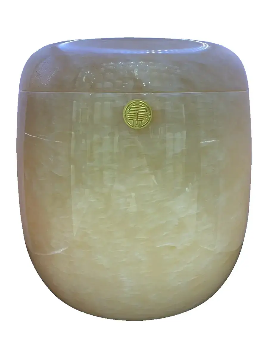 蜜蠟玉 標準 骨灰罐實品照片,商品編號 URN-0037